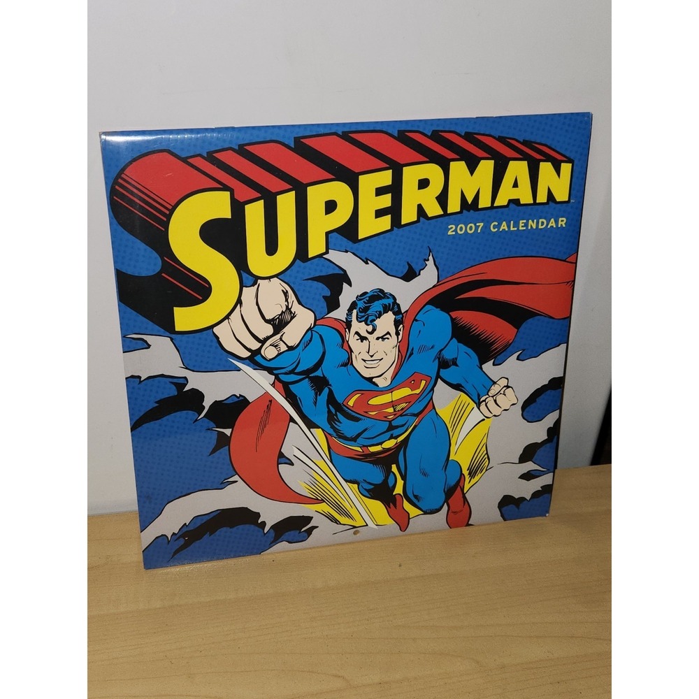 SUPERMAN 2007 CALENDAR WALL ART Lois Lane METROPOLIS Monster Clark Kent, SEALED!